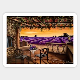 Lavender Fields Sticker